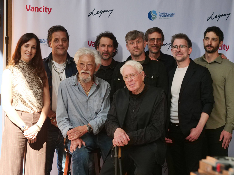 Bruce Cockburn - David Suzuki - group - photo Tiffany Thornton