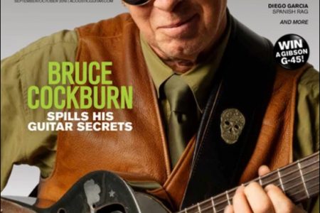 Bruce Cockburn - Acoustic Guitar Magazine cover Issue Sept-Oct 2019